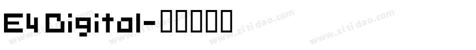 E4 Digital字体转换